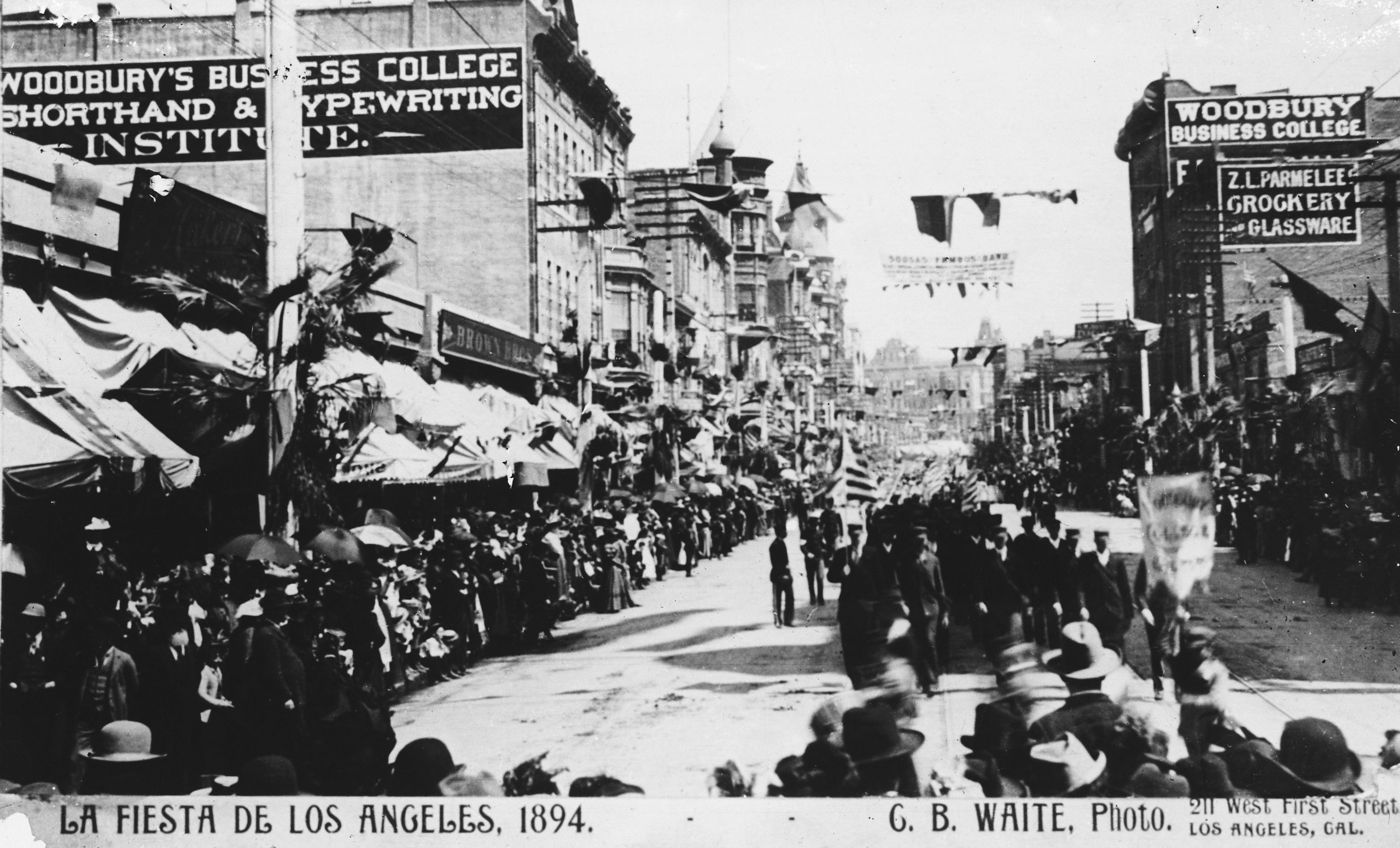 Fiesta parade in 1894