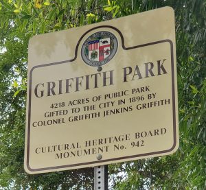 Griffith Park sign